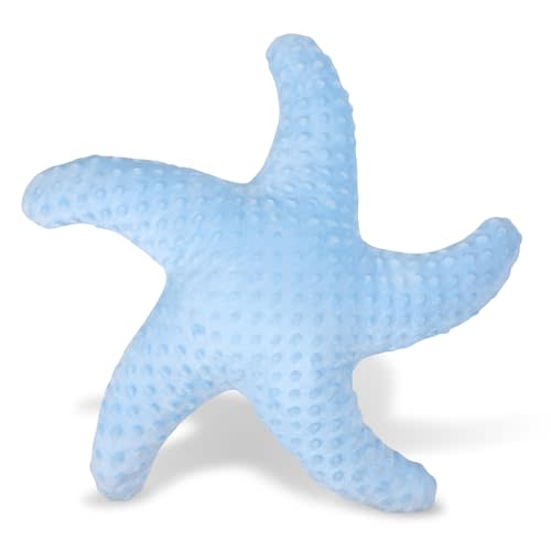 Marble Empire Starfish Pillow for Couch and Bed, Coastal Decor Throw Pillow, Ocean Beach Theme Accent Pillow for Living Room（Blue）