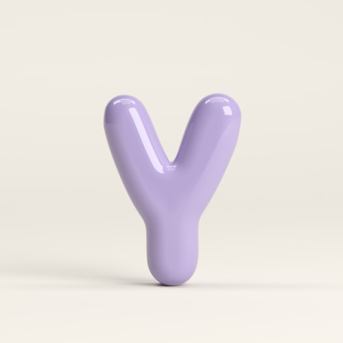 Letter S – handcrafted ceramic decor