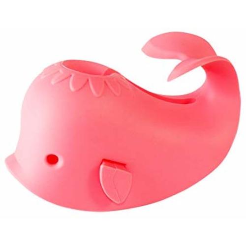 Aurelie Silicone Whale Tub Faucet Cover for Kids, Protective Baby Safety Products for the Bathtub Spout, Melon
