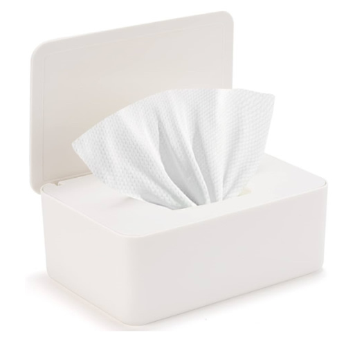 Baby Wipes Dispenser, Wipe Holder for Baby & Adult,Keeps Wet Tissue Fresh, Non-Slip Wipes Case, Flushable Wipe Container with Sealing Design Lid