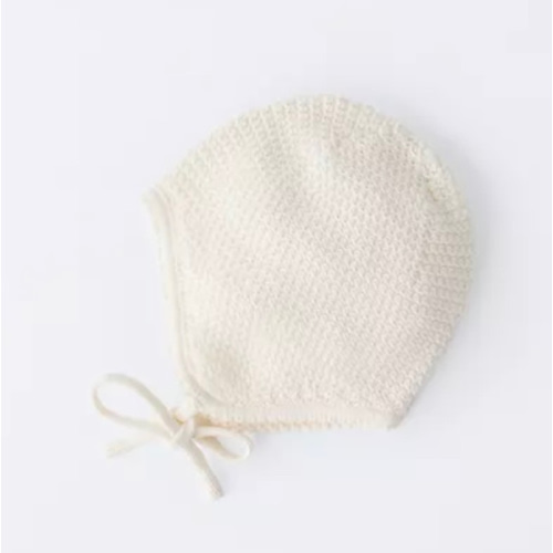 COTTON SILK TEXTURED BONNET - Ecru | ZARA United States