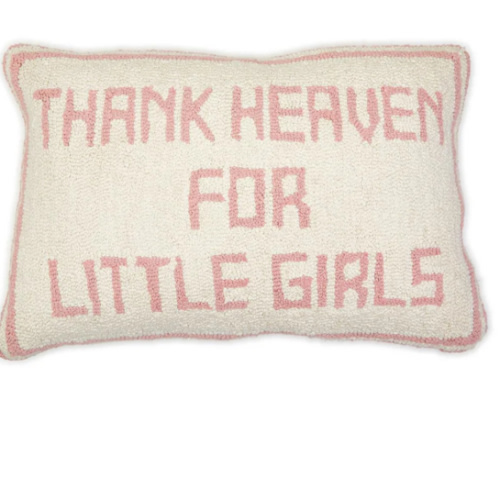 Two's Company - Thank Heaven for Little Girls Punch Embroidery Decorat - Default Title - Sweet E's Children's Boutique