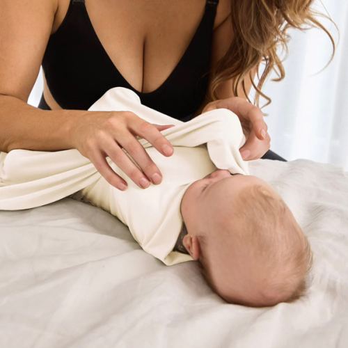 Baby Jersey Wrap-Natural White