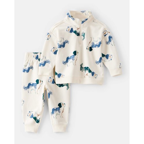 Baby Boy 2-Piece Dog French Terry Zip-Up Jacket & Jogger Pant Set - Carter's | Carter's