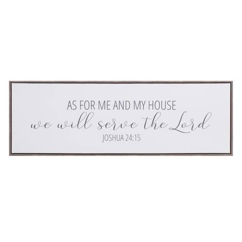 Bible Verse Canvas Wall Sign | At Home