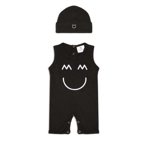 Sleeveless Romper Set- Cap and Bodysuit – Miles and Milan