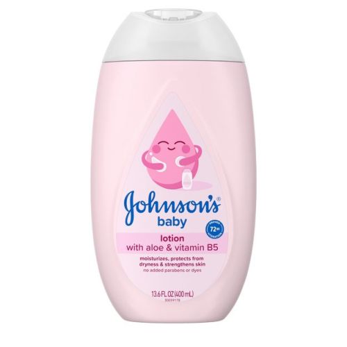 Johnson's Moisturizing Mild Pink Baby Body Lotion, Coconut Oil for Delicate Skin, Hypoallergenic - 13.6 fl oz