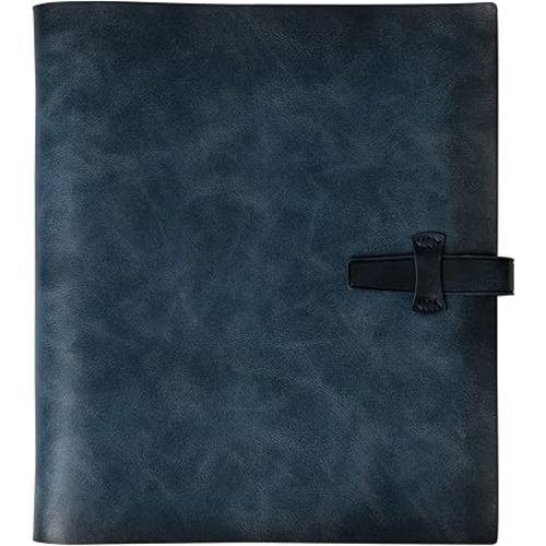 Photo Album 4x6 300 Photos,Genuine Leather Photo Albums with Writing Space with 30 Writing Paper,Travel Family Wedding Kids Graduation Ultrasound Baby Picture Album Scrapbook Photo Album(Blue)