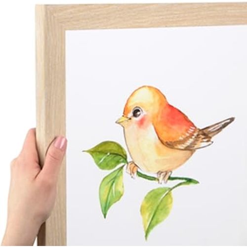 ArtToFrames 10x19 inch Natural Oak - Barnwood Picture Frame, 2WOM76808-972-10x19