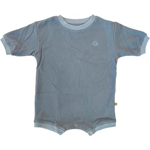 Geneve Oversized Brushed Jersey Romper - Angel Wing Embroidery - Cozy