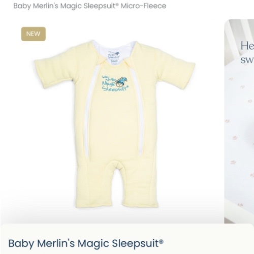 Yellow Baby Merlin’s Magic Sleepsuit – Soft Microfleece Infant Sleep Solution