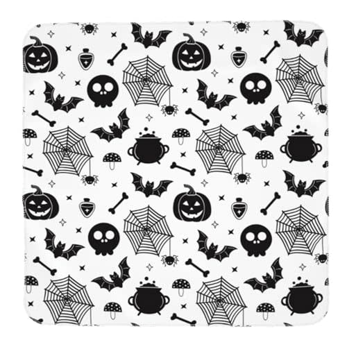 Christmas Halloween Bat Goth Pumpkin Skull Newborn Baby Stuff Baby Swaddle Blanket Throw Wrap Blankets Receiving Blanket Cover Breathable Soft Cozy for Infant Toddler Boys and Girls
