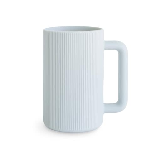 mushie Baby Bath Rinse Cup | 100% Food Grade Silicone | Shampoo & Body Washing Rinser Cup For Kids (Periwinkle)