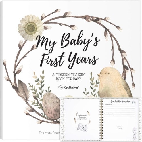 KeaBabies Craft Baby First Years Memory Book, Wonderland