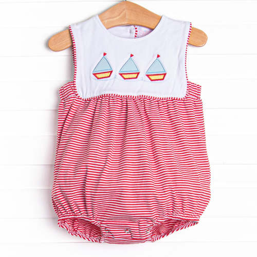 Sail's Up Applique Bubble, Red
      
      
      
        –
        Stitchy Fish