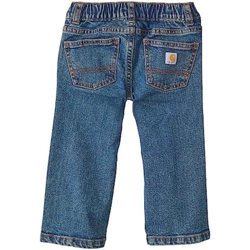Carhartt Baby Boys' Relaxed Fit Denim 5-Pocket Bootcut Jeans