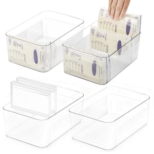 Ugotfeels Breastmilk Storage Container with Freezer Flattener Kit