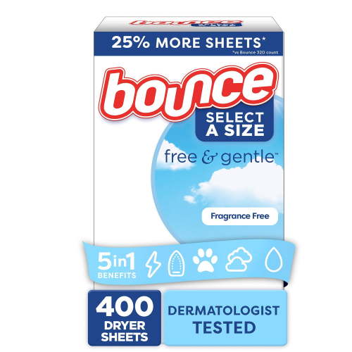 Bounce Free & Gentle Dryer Sheets 400 ct.