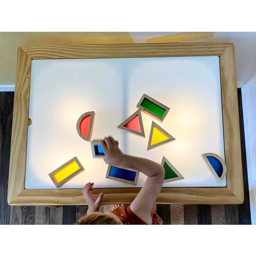 Beright Sensory Table Acrylic Lid 1 Piece Replacement Light Box Lid for Preschool Toddler Children Art Science Dry Erase Open Ended Play