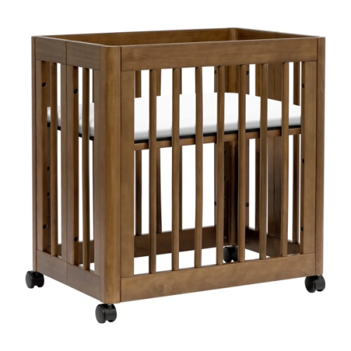 Yuzu 8-in-1 Convertible Crib & Bassinet | Babyletto | Walnut