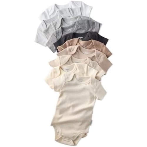 unisex-baby Avery 10-pack Short Sleeve Bodysuits​ 100% Organic Cotton for Baby Boys​ & Girls