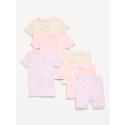 Ribbed Snug-Fit Pajama 6-Piece for Toddler & Baby