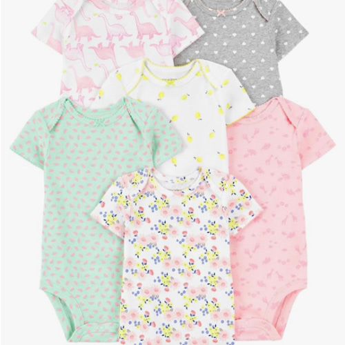 Simple Joys by Carter's Baby-Girls 6-Pack Short-Sleeve Bodysuit