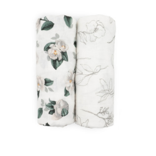Buy Little Unicorn Organic Cotton Muslin Swaddle Magnolia Set at Well.ca | Free Shipping $35+ in Canada