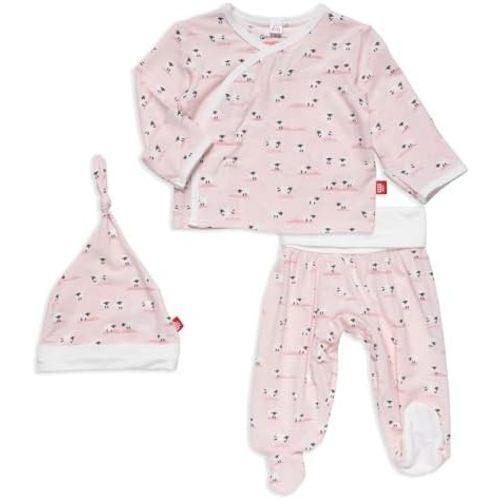 Magnetic Me Modal Newborn Take Home Kimono Set | Silky Soft Modal Fabric