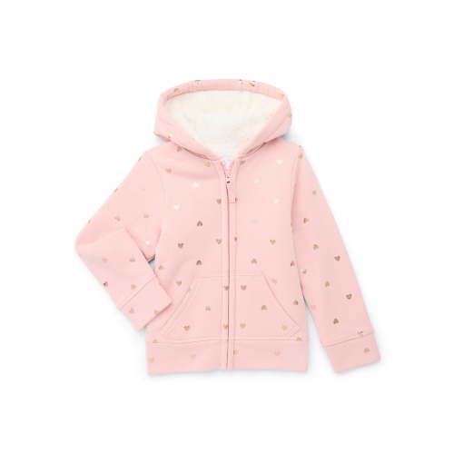 Wonder Nation Kids Tough Fully Lined Zip Hoodie Jacket, Sizes 4-18 & Plus