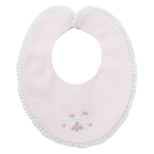 Vintage Bow Collection Lace Trim Bib | Feltman Brothers
