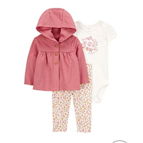 Carter's Baby Girls 3-pc. Pant Set, Color: Pink - JCPenney