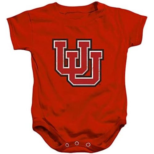 University of Utah Official Distressed Primary Unisex Infant Snap Suit for Baby