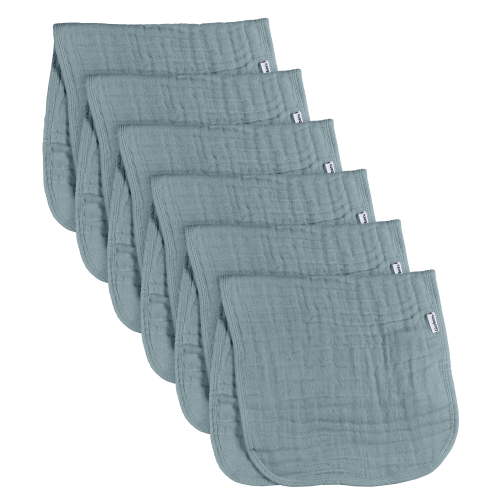 Gerber, Baby Muslin Burp Cloth, 20" x 10", 6-Pack in Teal