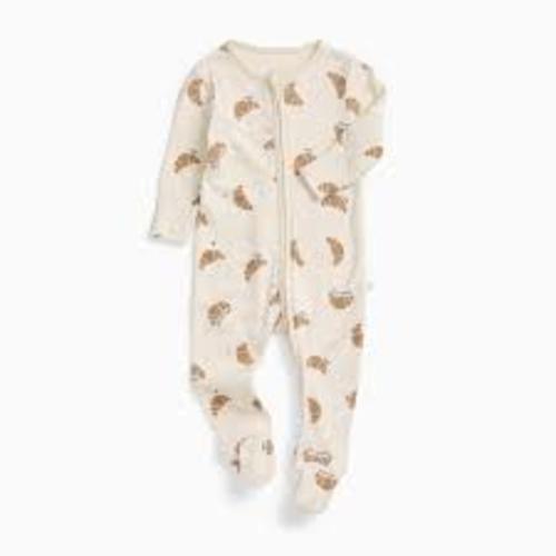 Shop Petit Croissant Clever Zip Baby Pajamas | MORI US