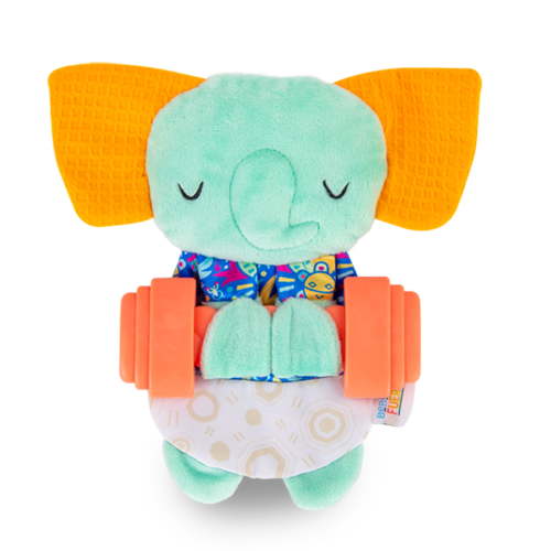 Bebe Fuerte Infant Crinklie Elephant Toy for Movement, Sensory Exploration and Chewing
