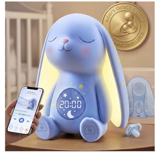 2025 Mom's Choice Awards | White Noise Sound Machine Baby - Cry Detection, Night Light, 100 Soothing Sounds, App Control, 150% Battery Life, 50% Faster Sleep, Newborn Essentials