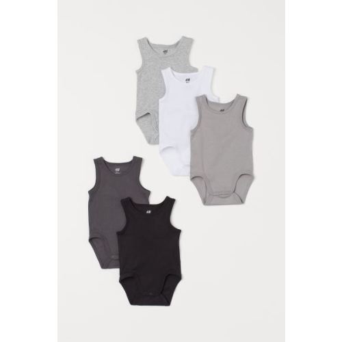 5-pack Sleeveless Bodysuits