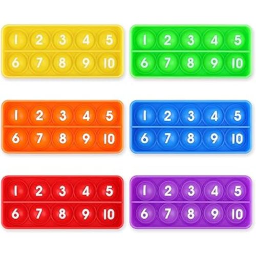 Aizweb Ten-Frame Counting Toys,Math Manipulative for Elementary,Number Math Games, Montessori Educational Toy for Preschool Kindergarten Classroom Learning Activities Kids 3 4 5 Year Old