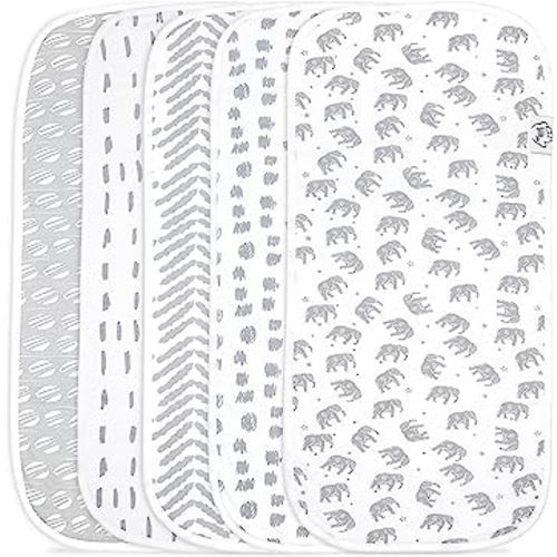 Baby Burp Cloths - Double Layered Top Layer 100% Cotton and Bottom Layer 100% Polyester Fleece Absorbent Burping Cloth Extra Absorbent Baby Burp Cloth Extra Soft for Boys and Girls