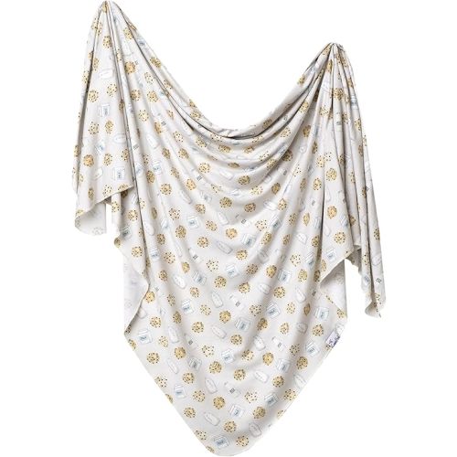 Copper Pearl Large Premium Knit Baby Swaddle Receiving Blanket Chip
