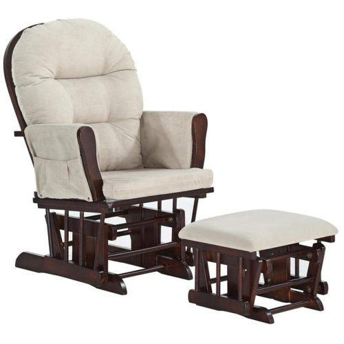 Harriet Bee Nursery Upholstered Rocking Chair Glider with Ottoman Set for Breastfeeding, Maternity | Wayfair