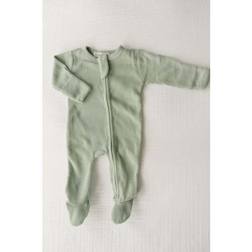 Organic Waffle Knit Footie