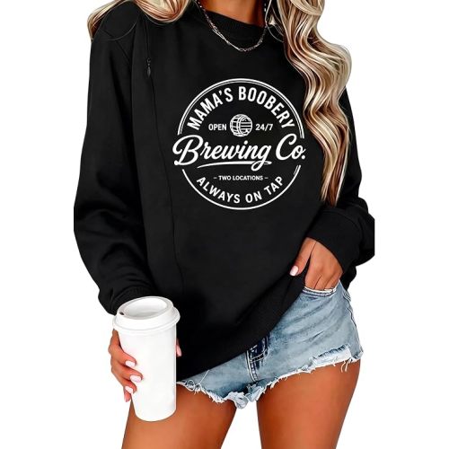 Nursing Sweatshirts Side Zippers, Size Sm