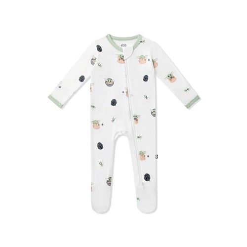 KYTE BABY Unisex Zipper Closure Footies, Rayon Made From Bamboo, 0-24 Months