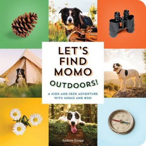 Let's Find Momo Outdoors! - by Andrew Knapp (Board Book)