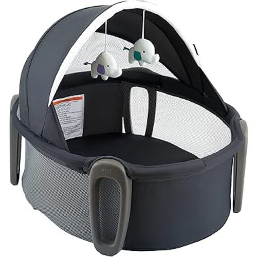 Pamo babe Portable Bassinet and Play Space Baby Dome with Toys and Canopy Travel Crib for Newborn