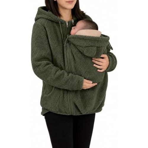 Little Snug Fleece Baby Carrier Sweater Hoodie for Mom Pouch Carrying