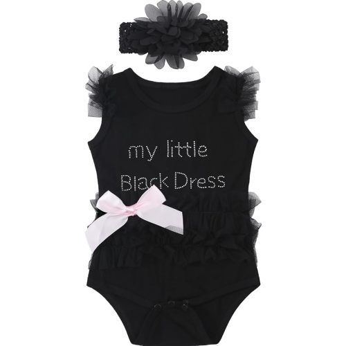 COSLAND Infant Baby Girls' Lace Tutu Dress Bodysuits with Headband