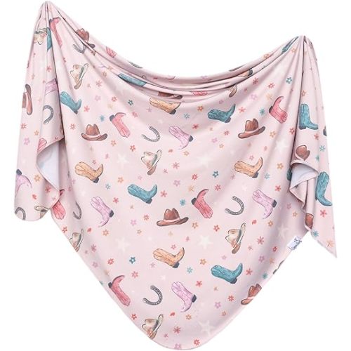 Copper Pearl Large Premium Knit Baby Swaddle Receiving Blanket Cheyenne